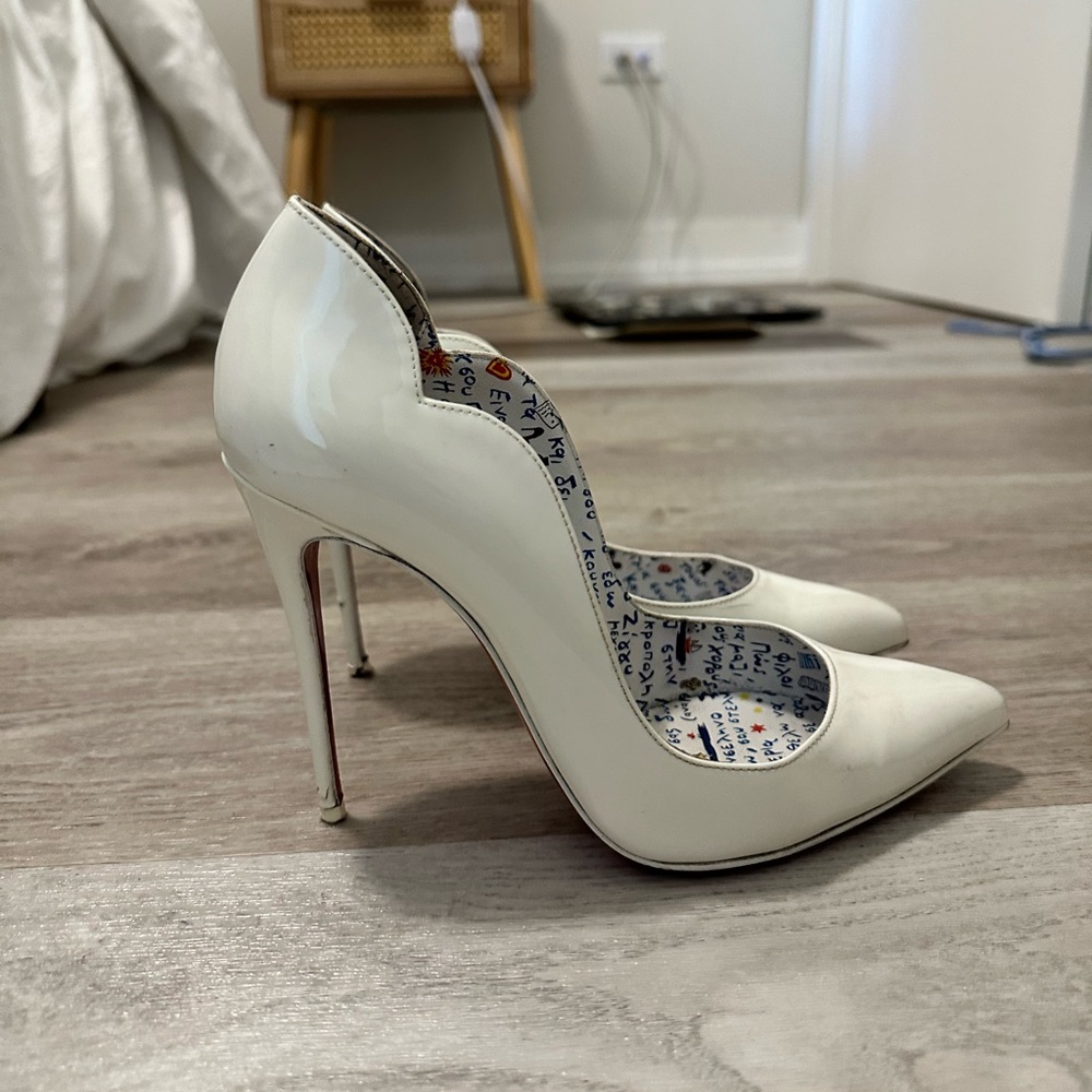 White Christian Louboutins in Hot Chicks